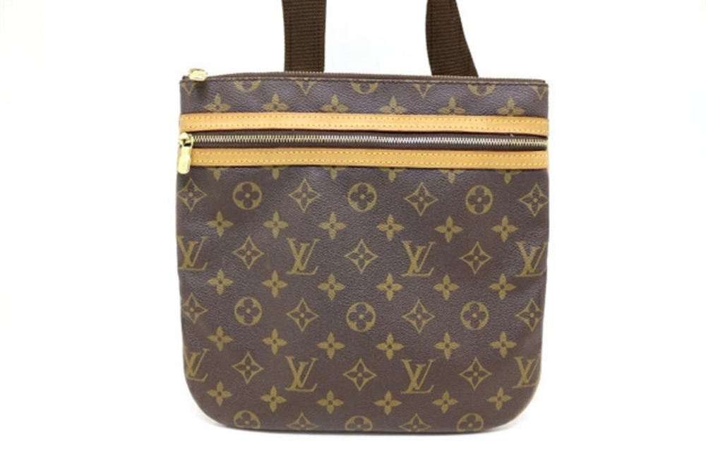 Louis Vuitton Monogram Bosphore Bag Pochette Shoulder Brown